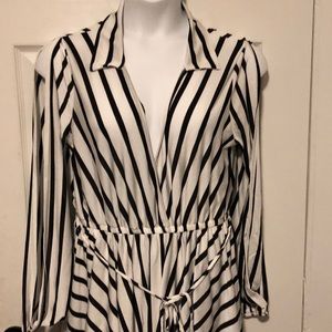 Striped PLUS SIZE Romper